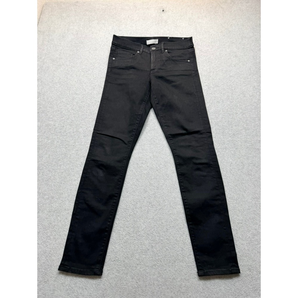 Ann Taylor LOFT Black Skinny Jeans Women Size 27/4 Dark Wash Denim Pants
